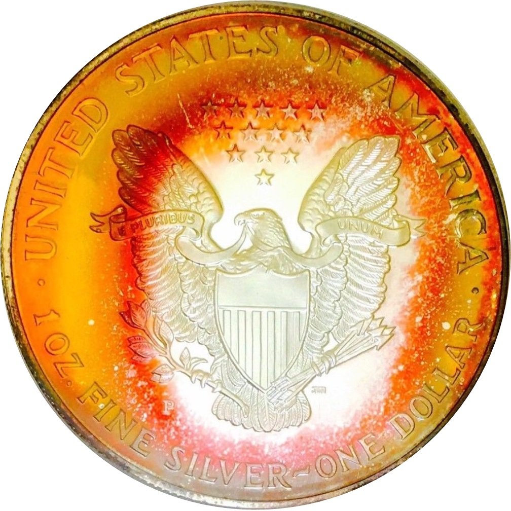 2000-Toned-Silver-Eagle